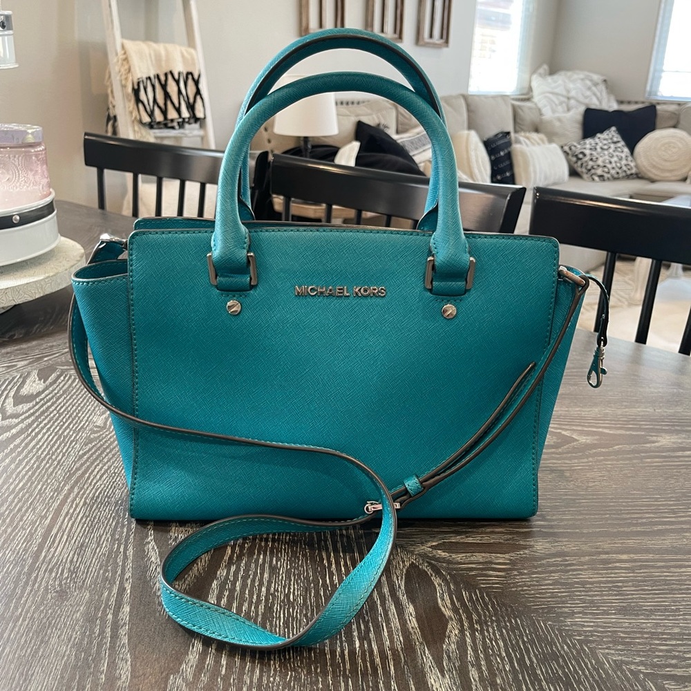 Bright Blue Michael Kors handbag